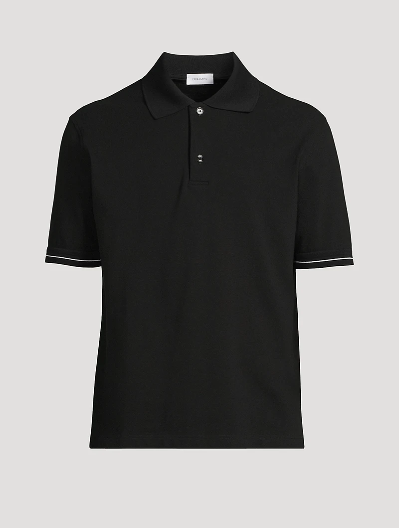 Cotton Short-Sleeve Polo Shirt