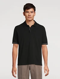 Cotton Short-Sleeve Polo Shirt