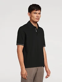 Cotton Short-Sleeve Polo Shirt