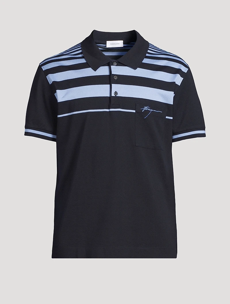 Cotton Short-Sleeve Polo Shirt