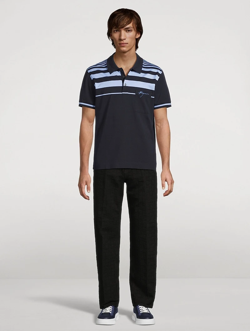 Cotton Short-Sleeve Polo Shirt
