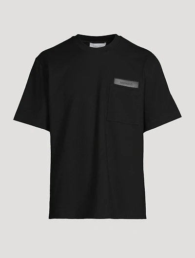 Leather Logo Patch T-Shirt