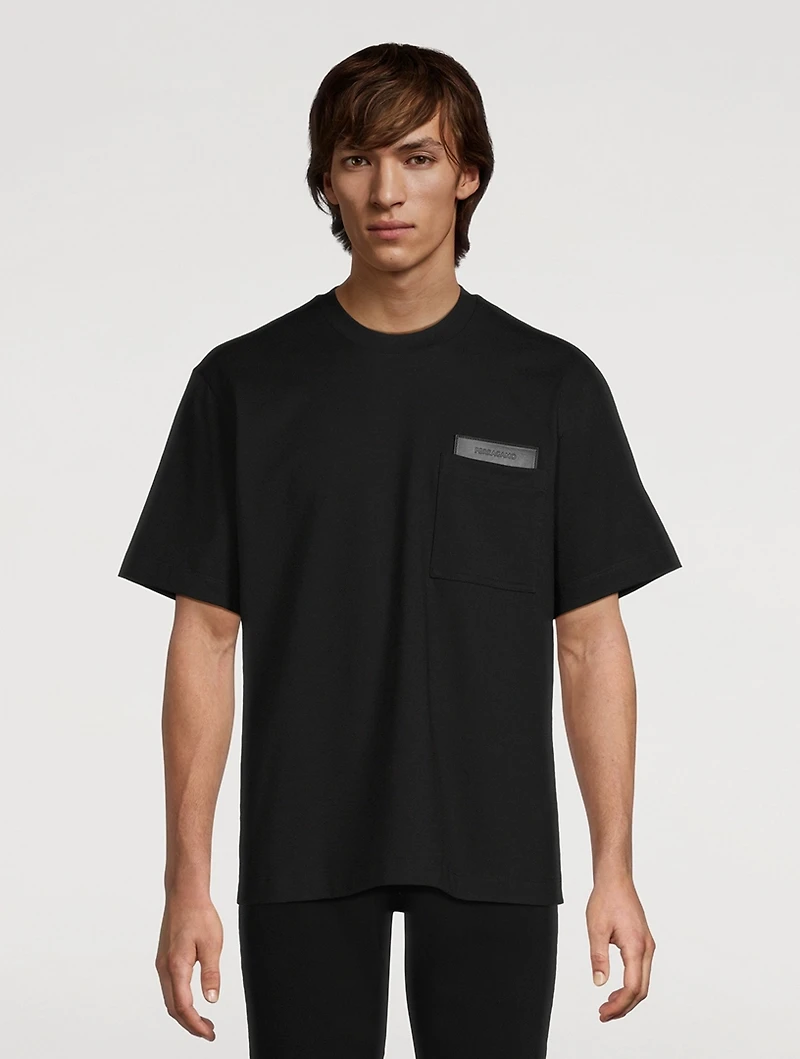 Leather Logo Patch T-Shirt