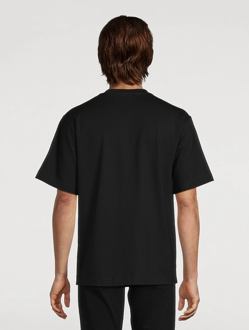 Leather Logo Patch T-Shirt