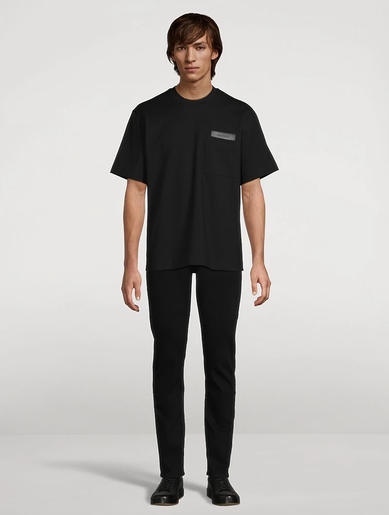 Leather Logo Patch T-Shirt