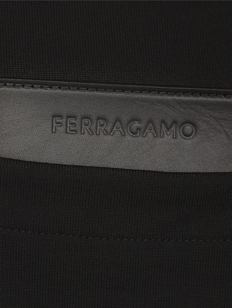 Leather Logo Patch T-Shirt