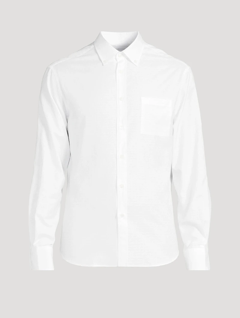 Cotton Shirt With Logo
