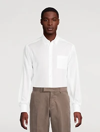 Cotton Shirt With Logo