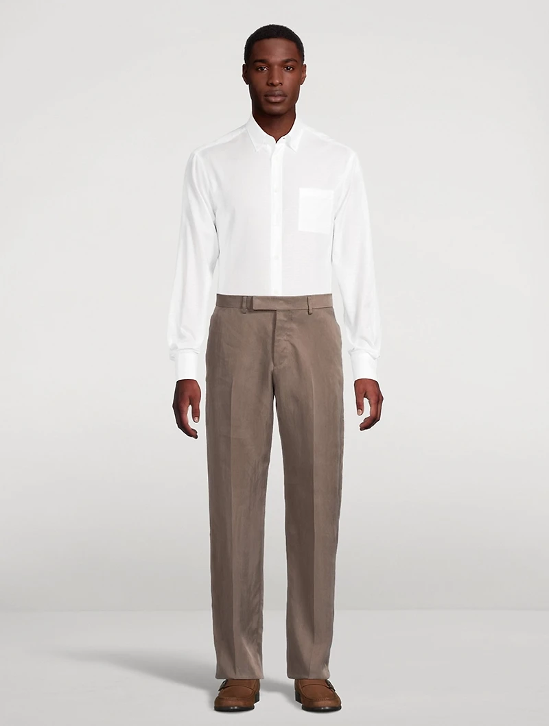 Cotton Shirt With Logo