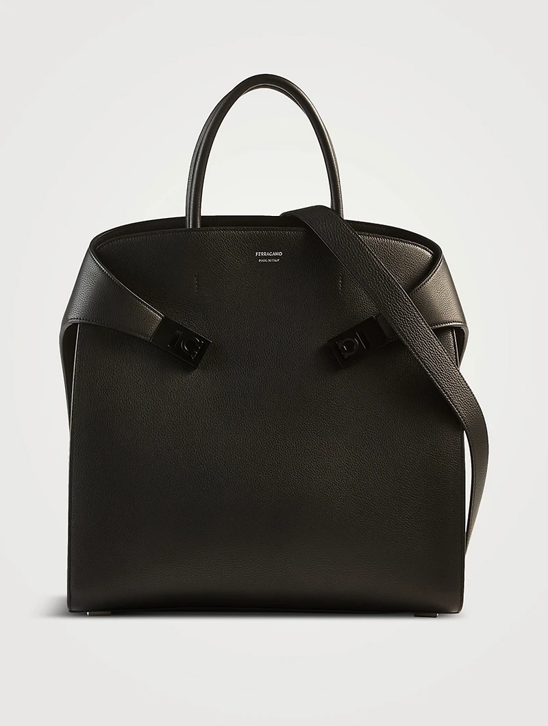 Hug Leather Tote Bag