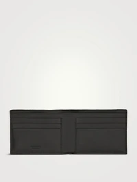 Gancio Woven Leather Bi-Fold Wallet