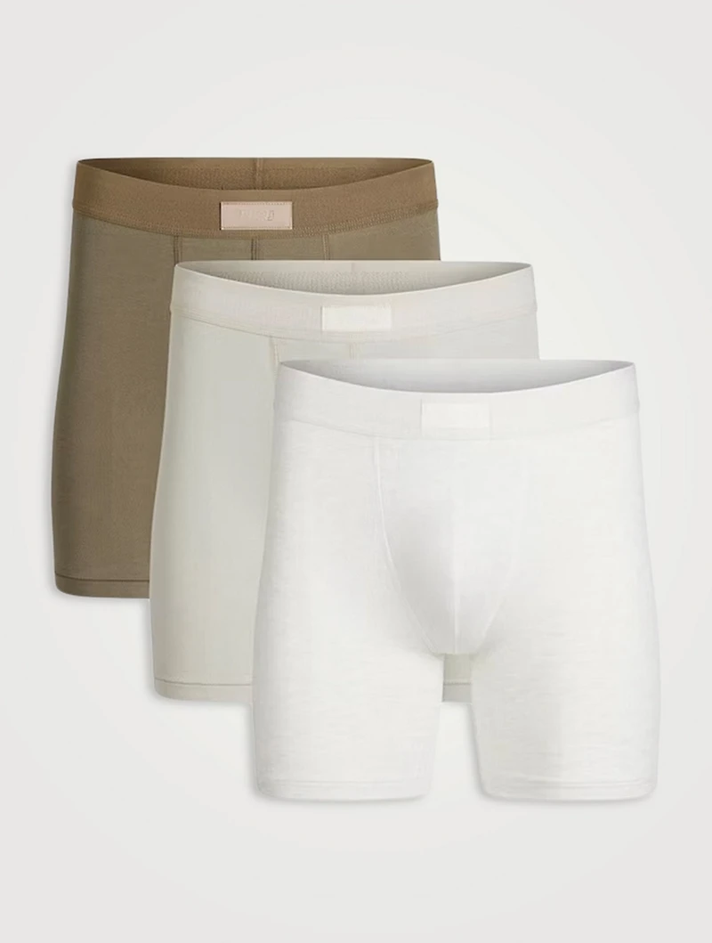 SKIMS Cotton 5" Boxer Brief 3-Pack