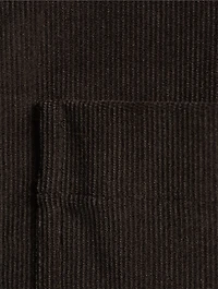 Tie-Neck Corduroy Shirt