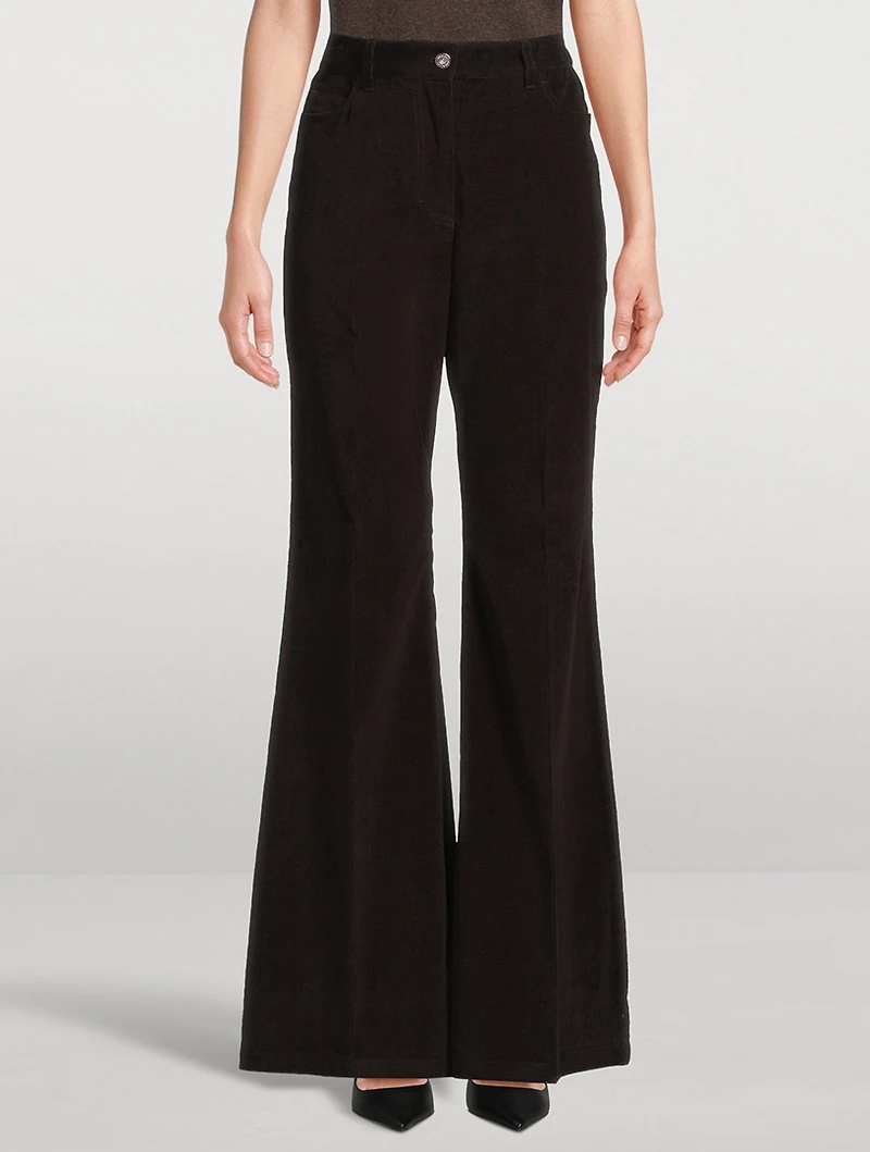 Flared Corduroy Trousers
