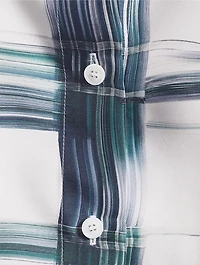 Silk Shirt Tartan Print