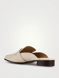 Hug Leather Loafer Mules