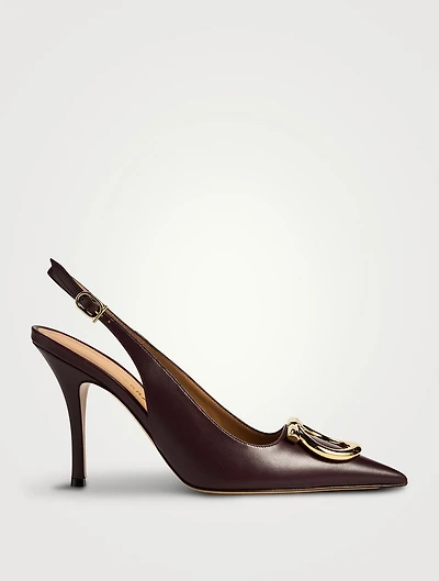 Sara Leather Slingback Pumps