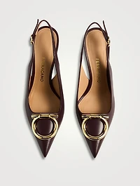 Sara Leather Slingback Pumps