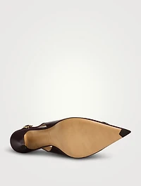 Sara Leather Slingback Pumps