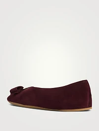 Suede Ballet Flats