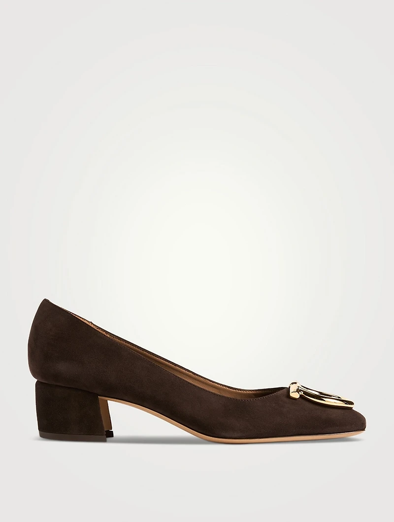 Suede Pumps