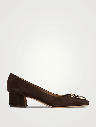 Suede Pumps