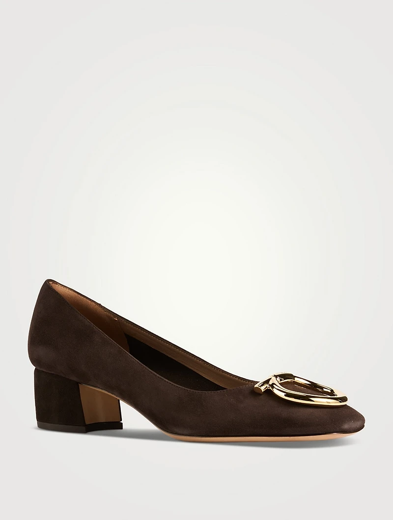 Suede Pumps