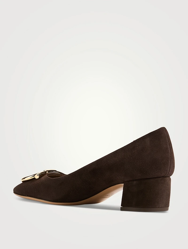Suede Pumps