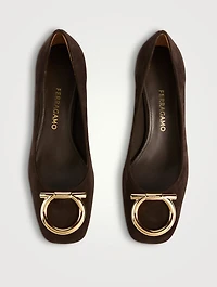Suede Pumps