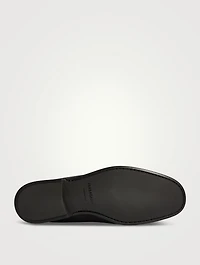 Gancini Buckle Suede Loafers