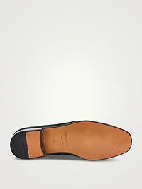Gancini Buckle Suede Loafers