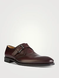 Leather Monk Strap Shoes
