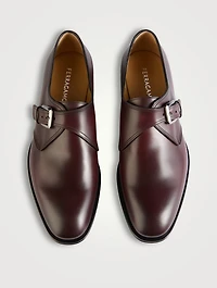 Leather Monk Strap Shoes