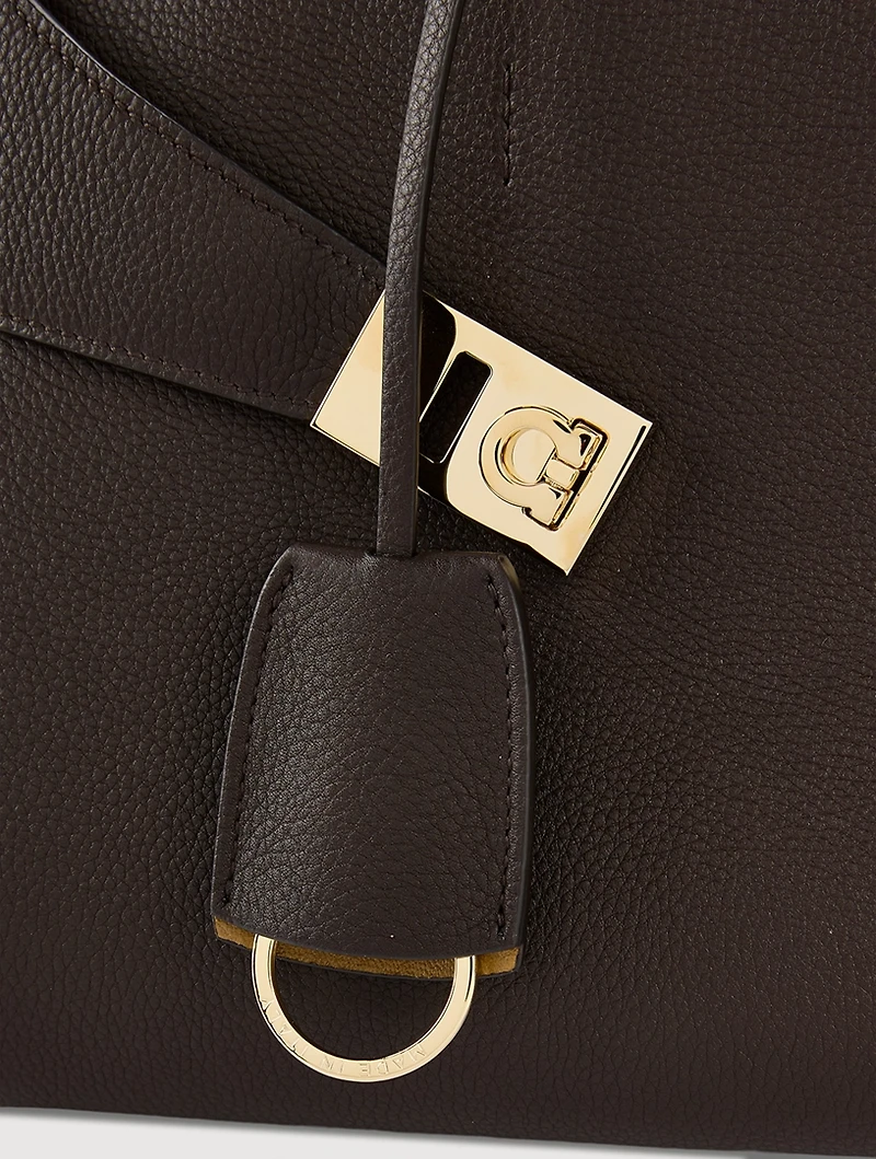 Small Hug Leather Satchel
