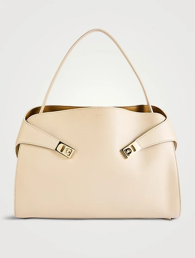 Medium Hug Soft Leather Satchel