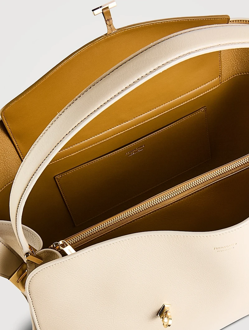 Medium Hug Soft Leather Satchel