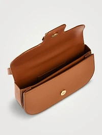 Mini Double Gancini Leather Crossbody Bag