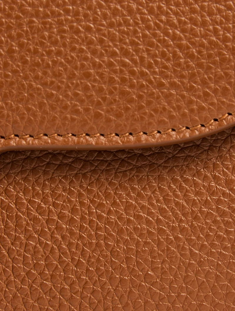 Mini Double Gancini Leather Crossbody Bag