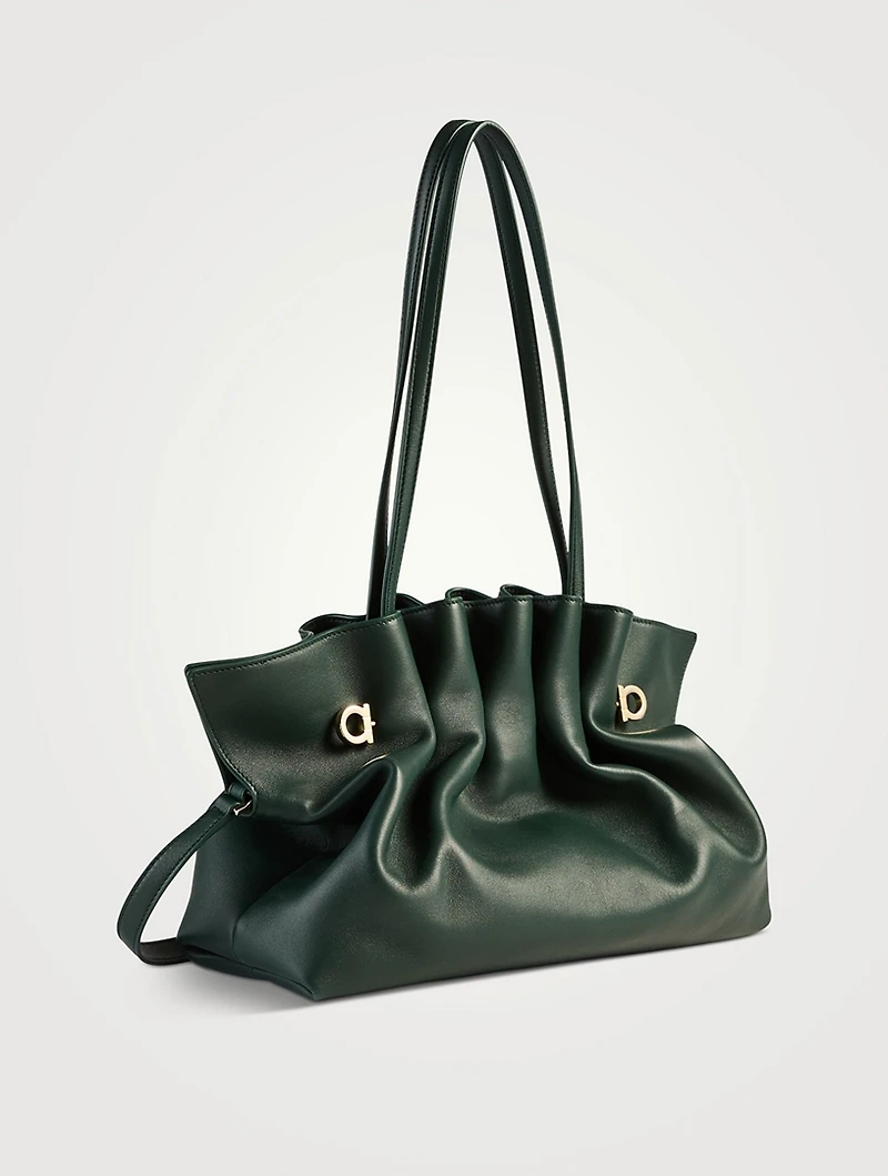 Medium Ferragamo Soft Leather Shoulder Bag