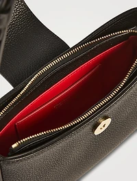 Mini Double Gancini Leather Shoulder Bag