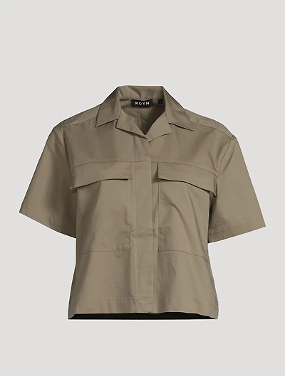 Cropped Utility Shirt