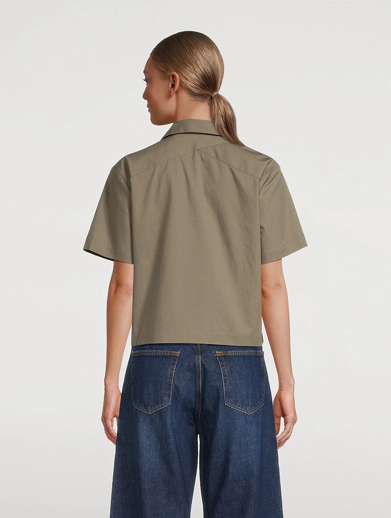 Cropped Utility Shirt