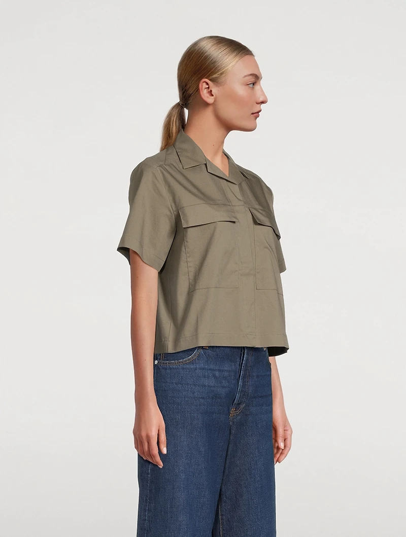 Cropped Utility Shirt