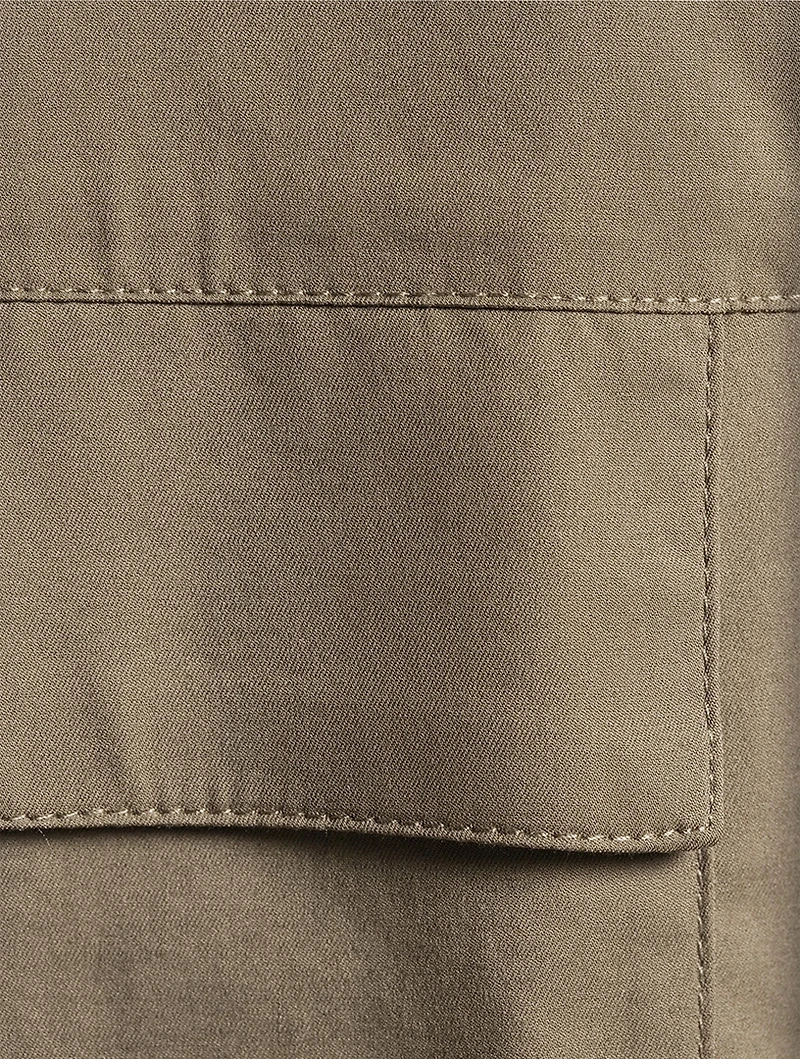 Cropped Utility Shirt