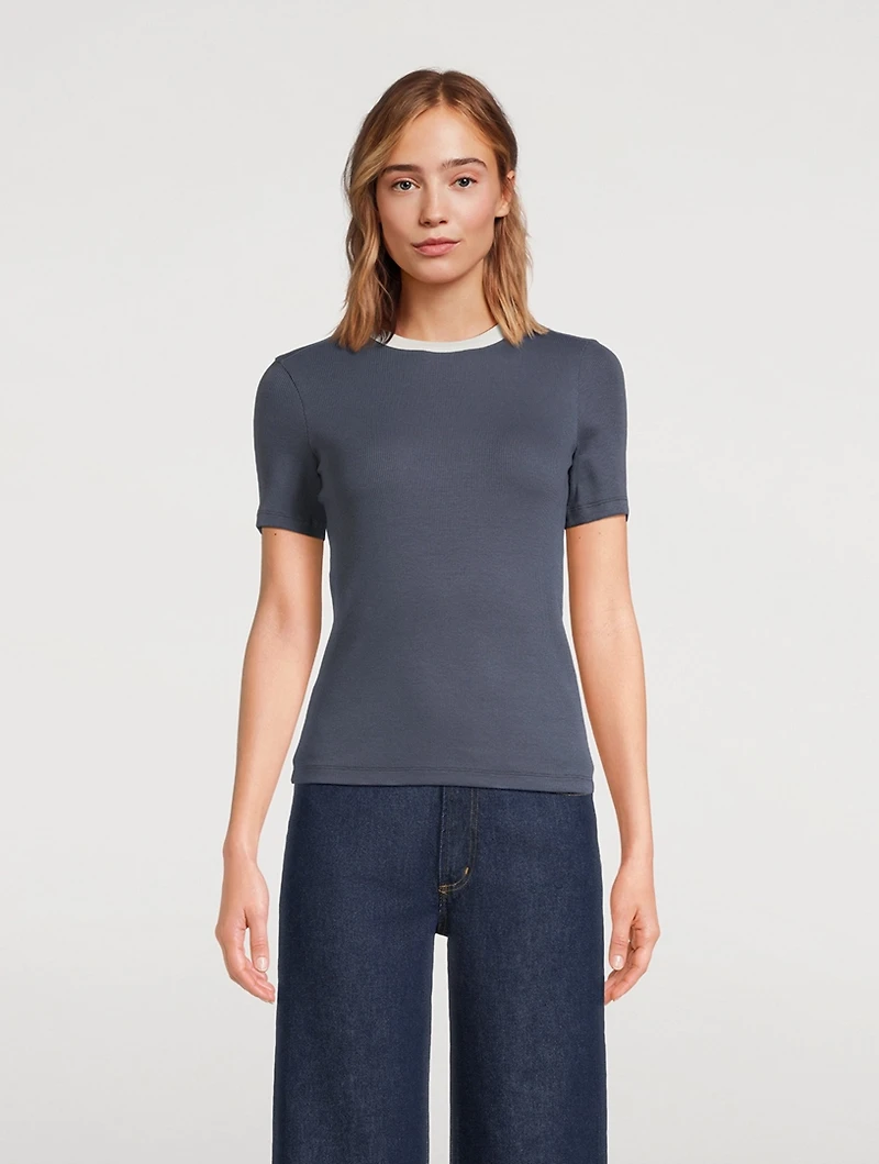 Fitted Rib T-Shirt