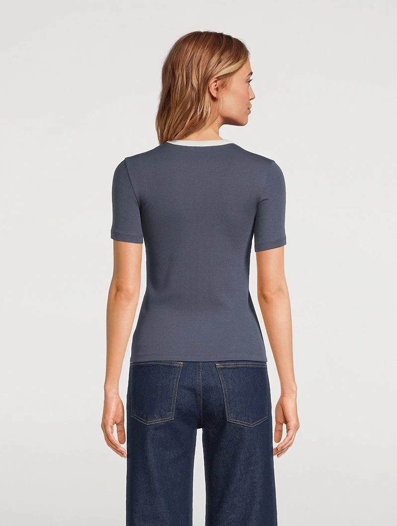 Fitted Rib T-Shirt