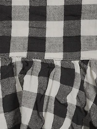 Mia Peplum Tank Top Gingham Print