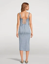 Lucinda Midi Dress Gingham Print