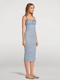 Lucinda Midi Dress Gingham Print