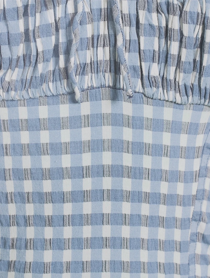 Lucinda Midi Dress Gingham Print